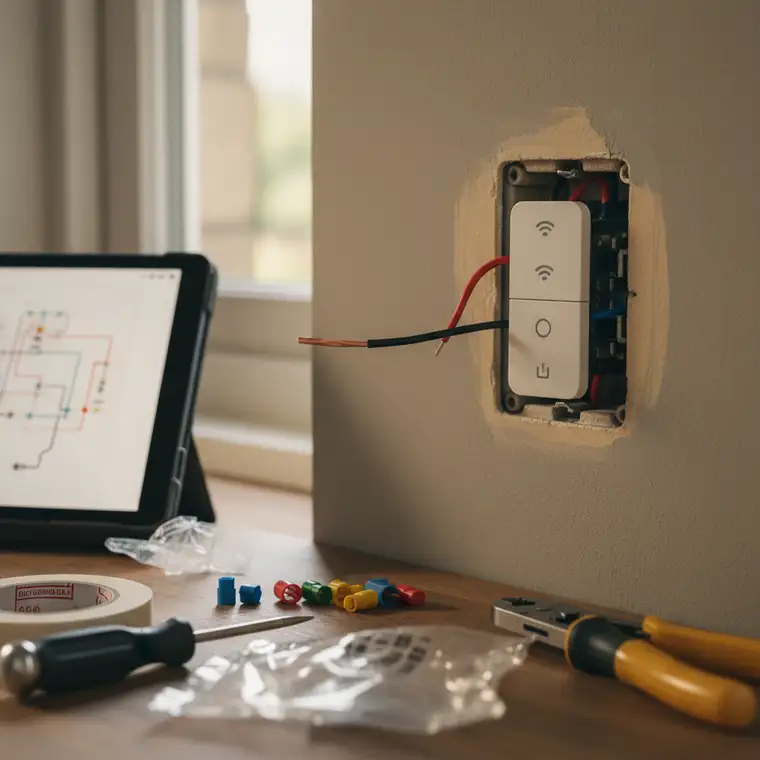 Jak zainstalować inteligentny włącznik światła bez przewodu neutralnego