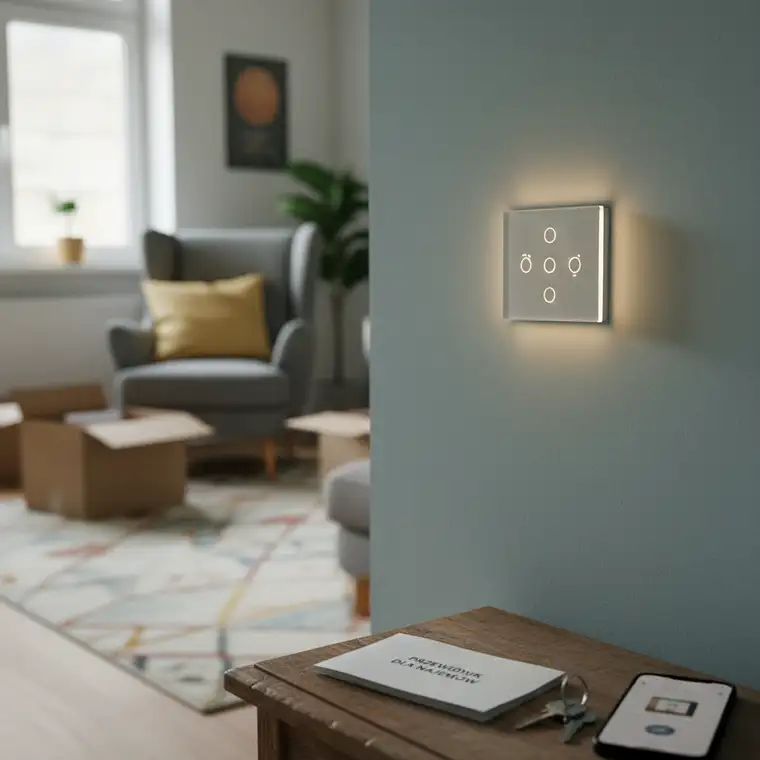 Inteligentne włączniki światła w wynajmowanym mieszkaniu z ograniczonym budżetem