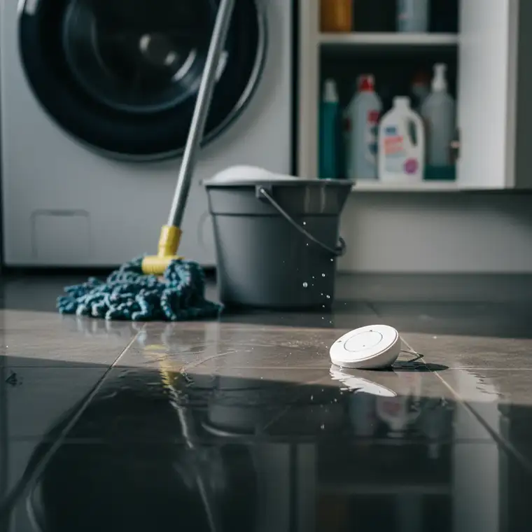 Jak uniknąć fałszywych alarmów czujnika zalania podczas sprzątania