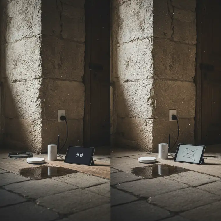 Czujnik zalania Wi-Fi czy Zigbee - który wybrać w trudnych warunkach?