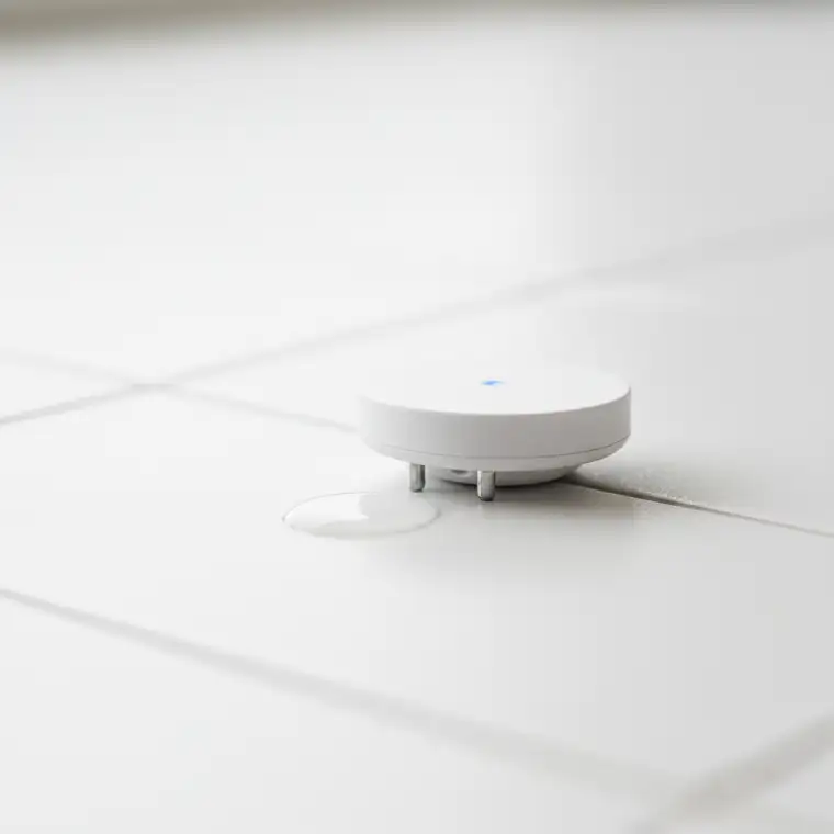 Czujniki zalania pod pralką i zmywarką w wynajmowanym mieszkaniu, ochrona przed awarią i zalaniem sąsiadów oraz mienia najemcy